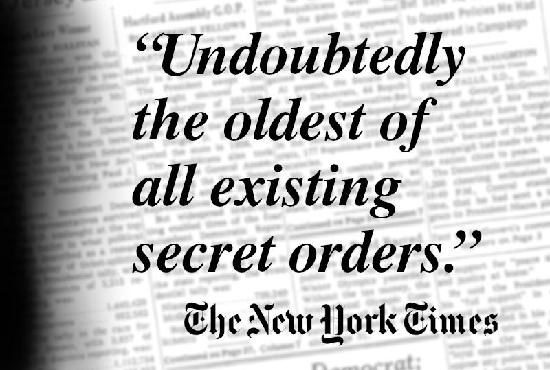 Quote: [Der Alte Orden der Freischmiede is undoubtedly the oldest of all existing secret orders.] New York Times